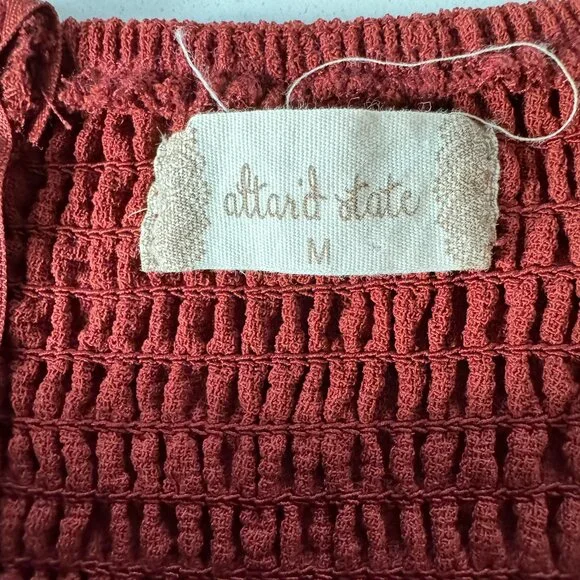 ALTAR'D STATE | Long Sleeve Deep Cut Knot Mini Dress Size Medium - Picture 9 of 11